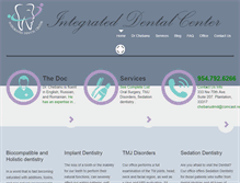 Tablet Screenshot of integrateddentalcenter.com
